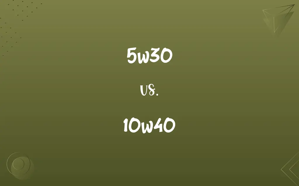 5w30 vs. 10w40