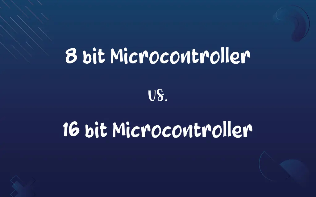 8 bit Microcontroller vs. 16 bit Microcontroller
