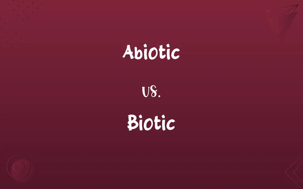 Abiotic vs. Biotic