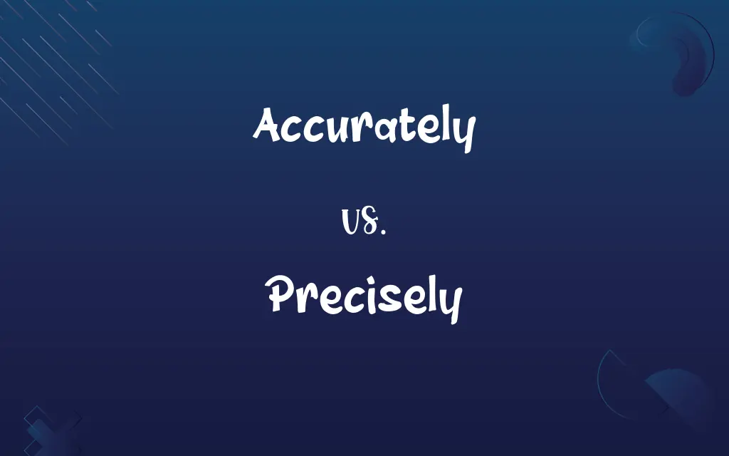 Accurately vs. Precisely