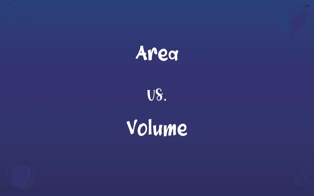 Area vs. Volume