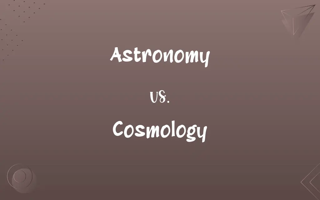 Astronomy vs. Cosmology