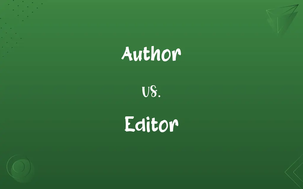 Author vs. Editor