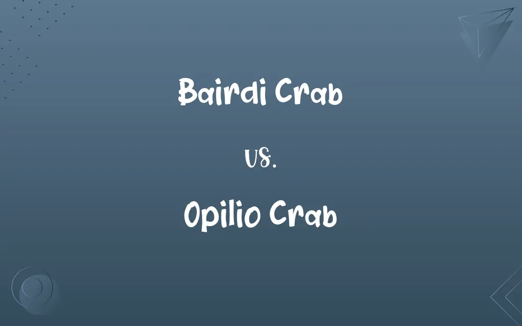 Bairdi Crab vs. Opilio Crab