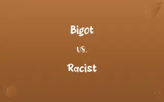 Bigot vs. Racist