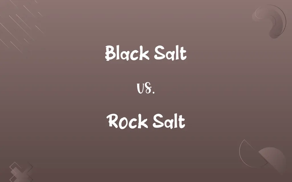 Black Salt vs. Rock Salt