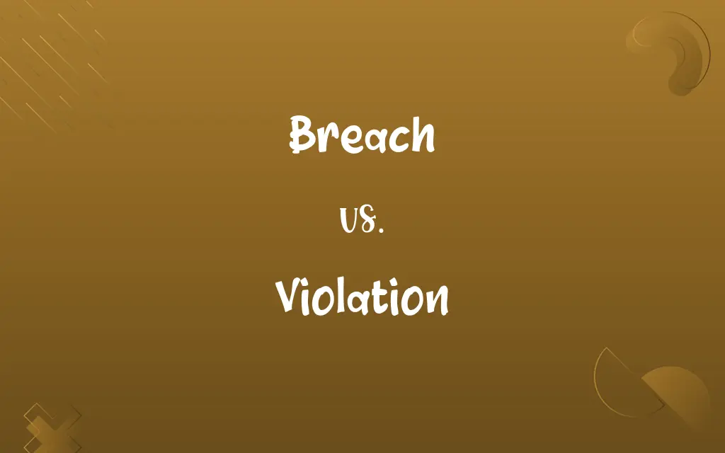 Breach vs. Violation