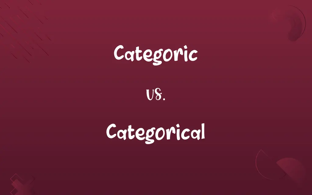 Categoric vs. Categorical