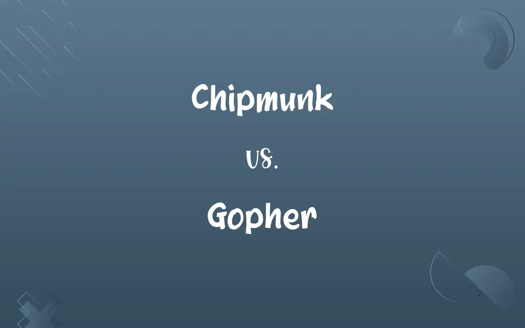 Chipmunk vs. Gopher