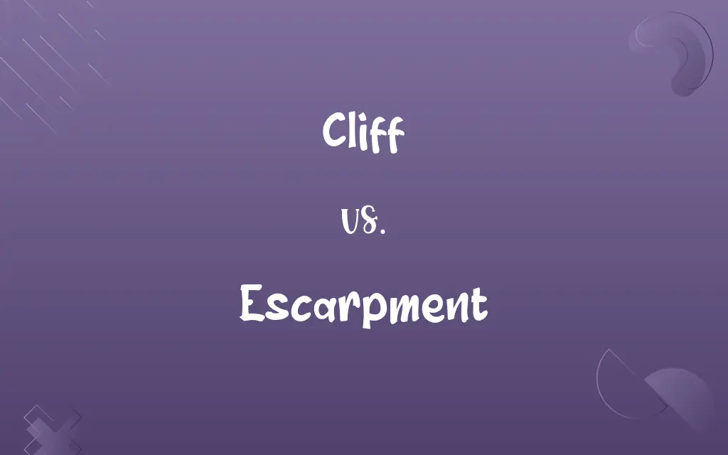 Cliff vs. Escarpment