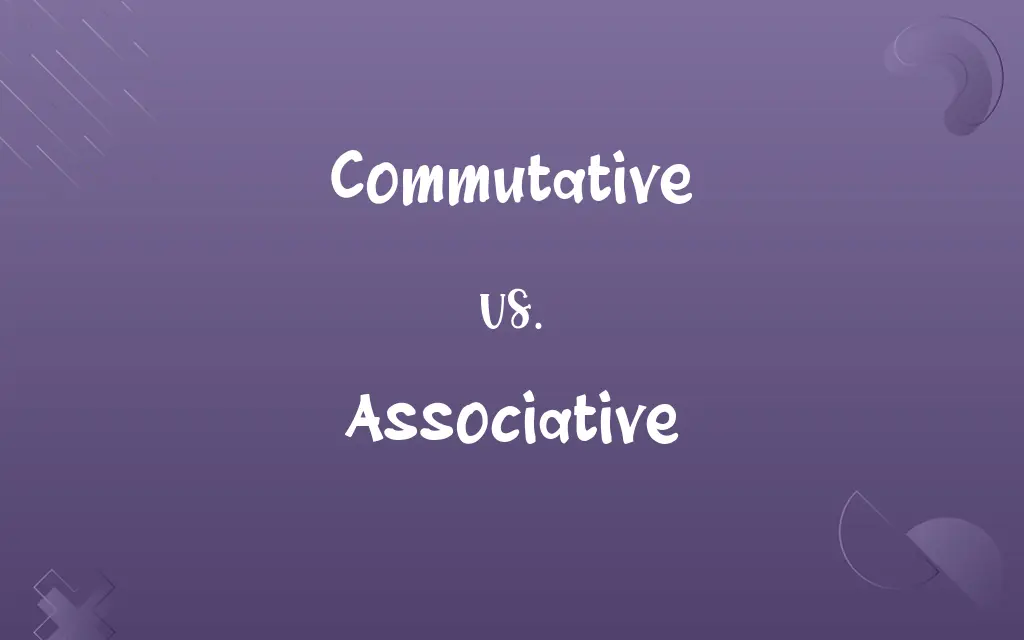 Commutative vs. Associative