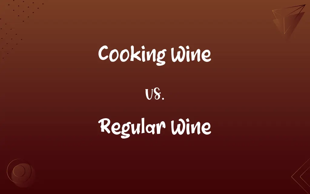 Cooking Wine vs. Regular Wine