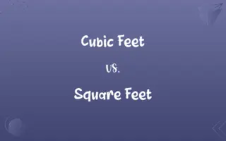 Cubic Feet vs. Square Feet