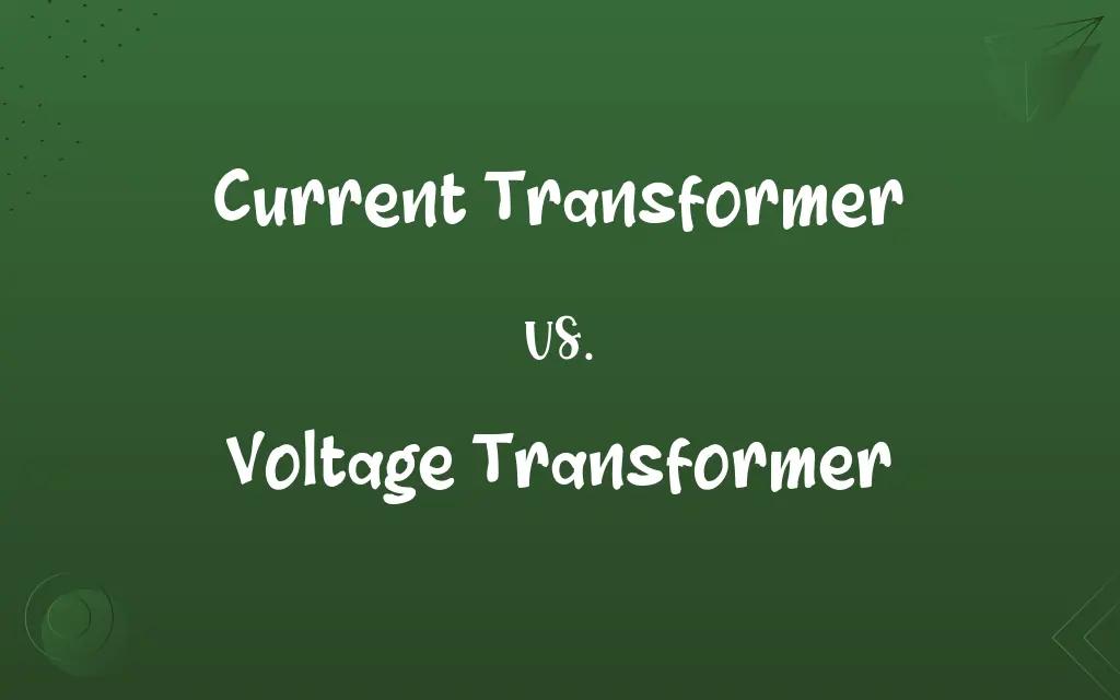 Current Transformer vs. Voltage Transformer