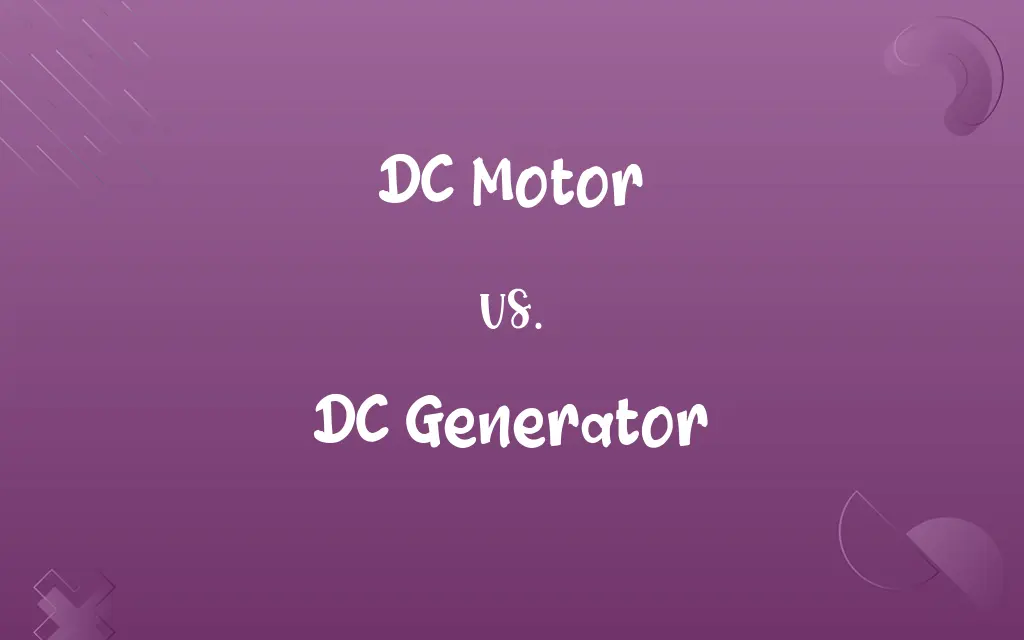 DC Motor vs. DC Generator