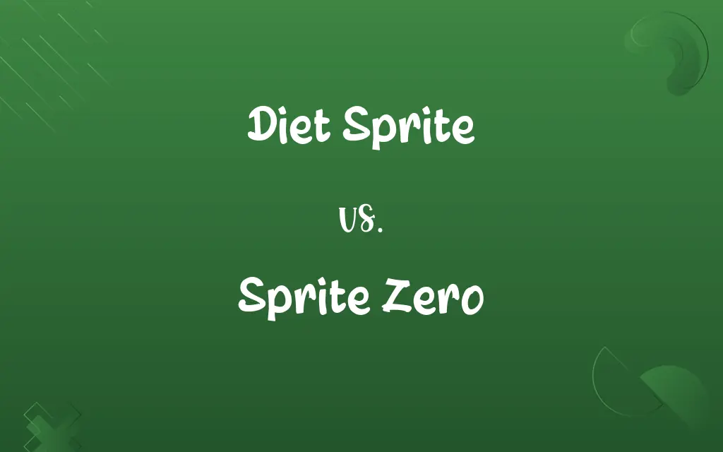 Diet Sprite vs. Sprite Zero
