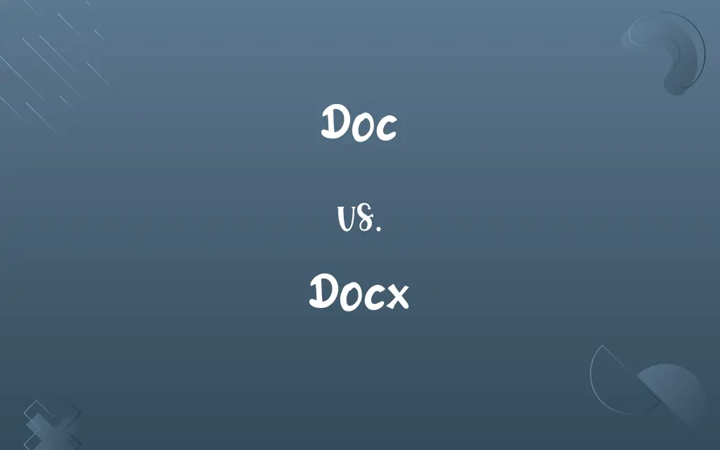 Doc vs. Docx