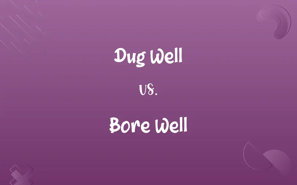 Dug Well vs. Bore Well