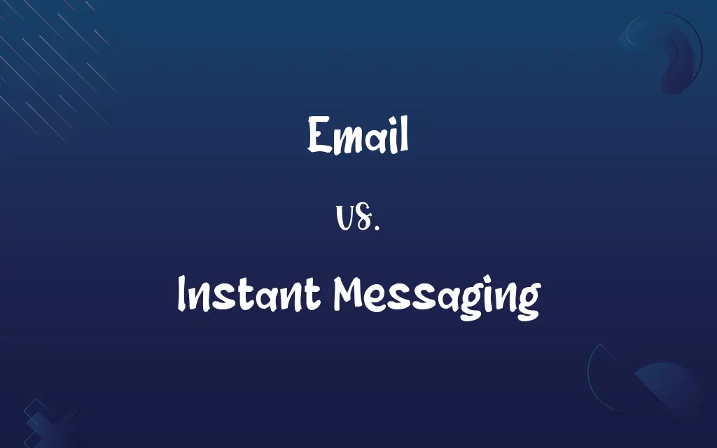 Email vs. Instant Messaging
