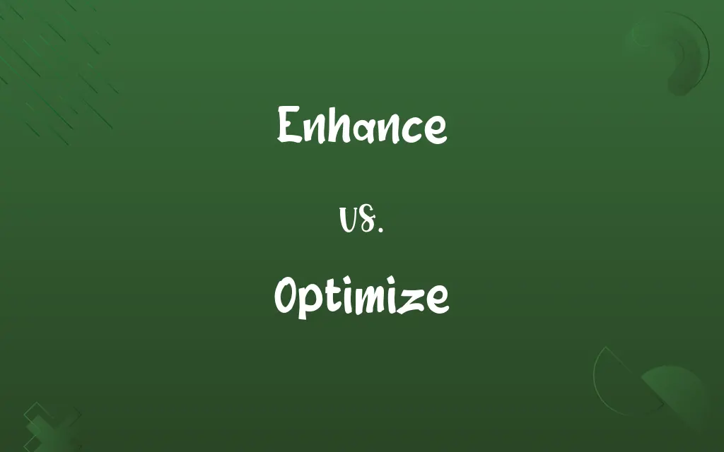 Enhance vs. Optimize