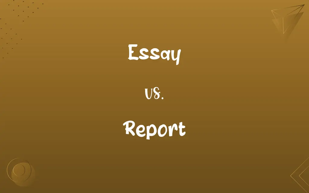 Essay vs. Report