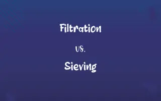 Filtration vs. Sieving