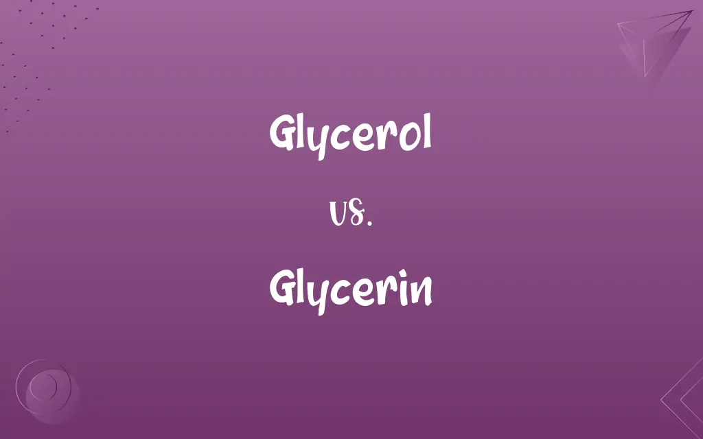 Glycerol vs. Glycerin