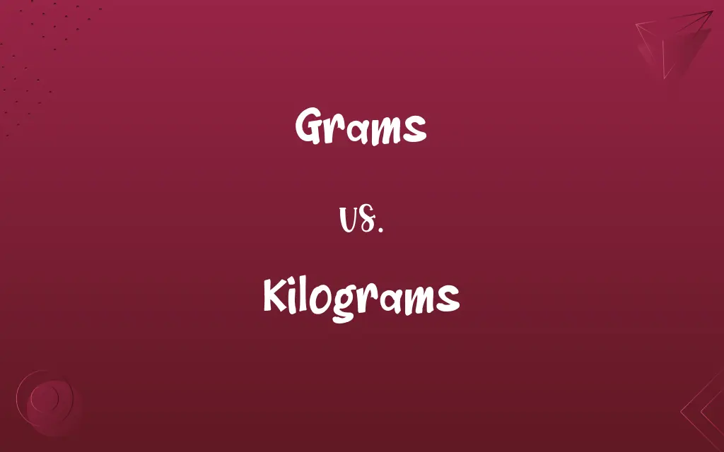 Grams vs. Kilograms