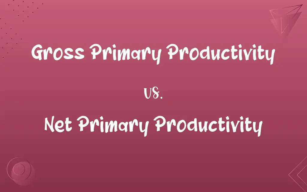 Gross Primary Productivity vs. Net Primary Productivity
