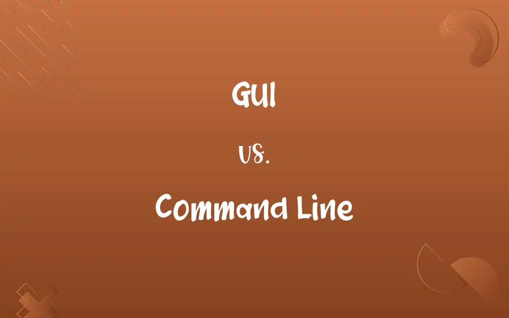 GUI vs. Command Line