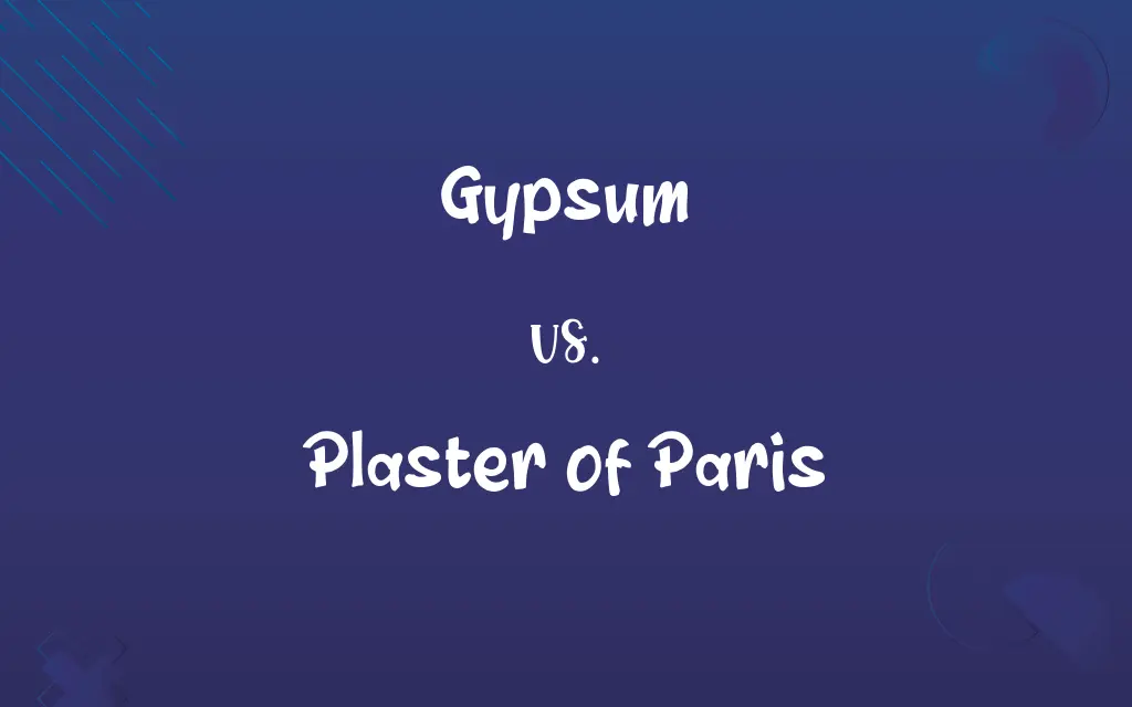 Gypsum vs. Plaster of Paris