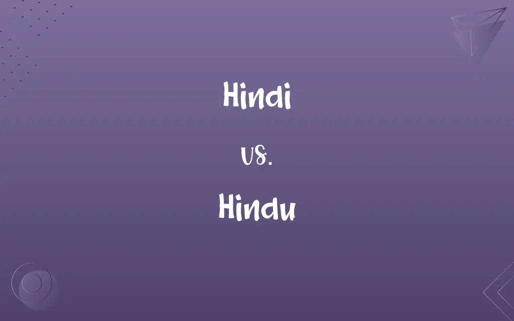 Hindi vs. Hindu