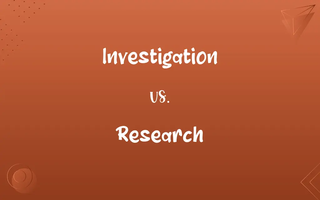 Investigation vs. Research