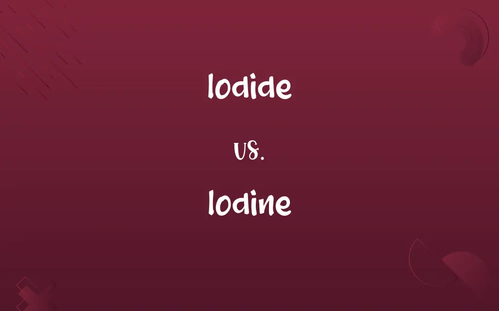 Iodide vs. Iodine