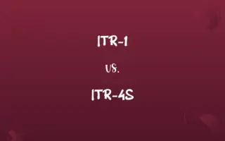 ITR-1 vs. ITR-4S