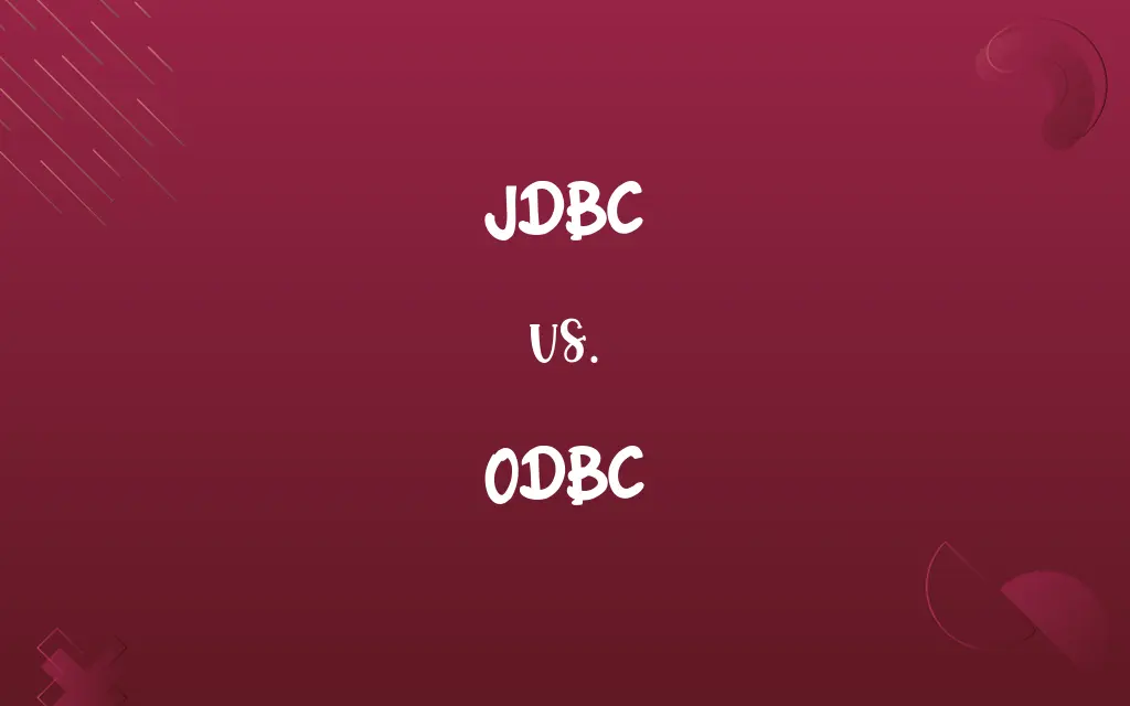 JDBC vs. ODBC