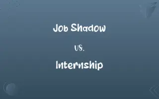 Job Shadow vs. Internship