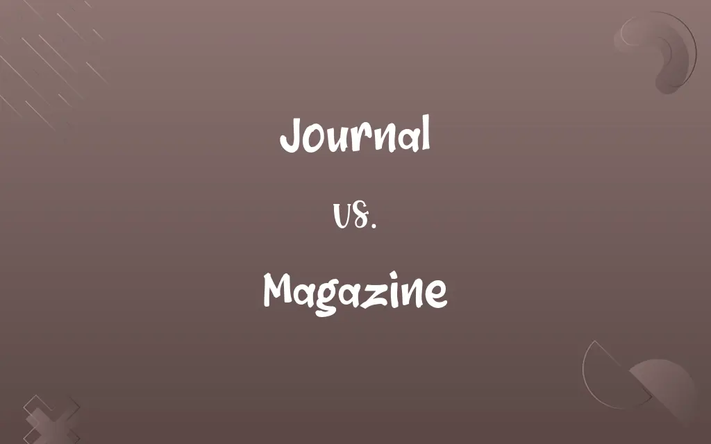 Journal vs. Magazine