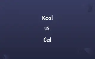 Kcal vs. Cal