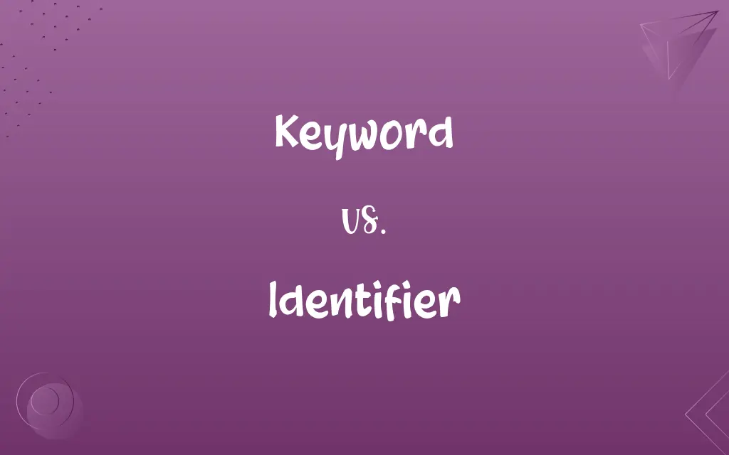 Keyword vs. Identifier