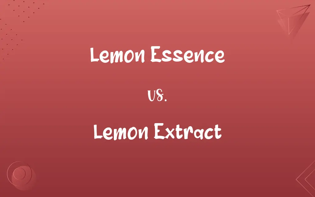 Lemon Essence vs. Lemon Extract