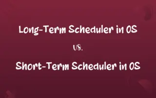 Long-Term Scheduler in OS vs. Short-Term Scheduler in OS