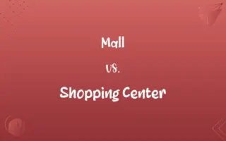 Mall vs. Shopping Center