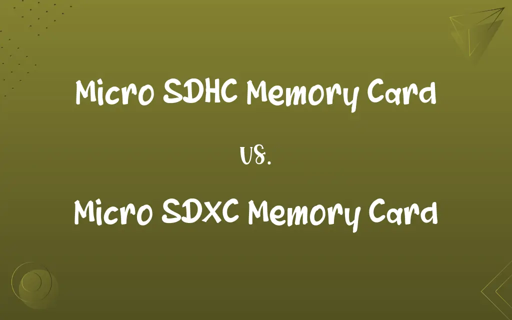 Micro SDHC Memory Card vs. Micro SDXC Memory Card