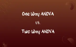 One Way ANOVA vs. Two Way ANOVA