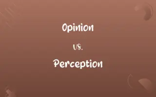 Opinion vs. Perception