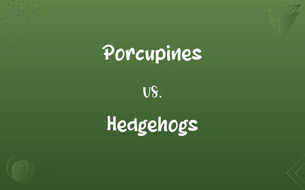 Porcupines vs. Hedgehogs