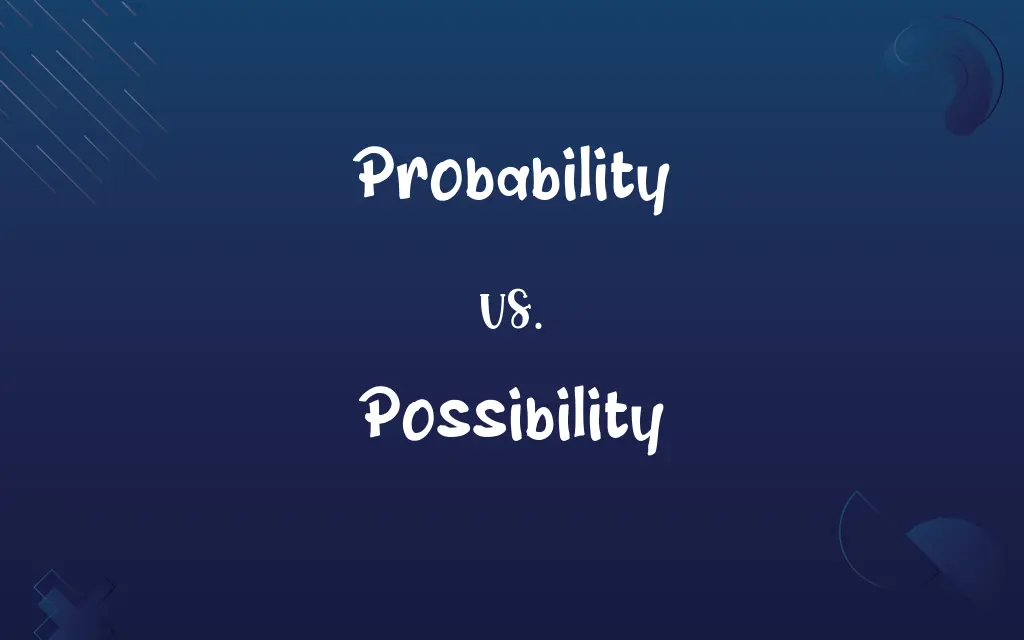 Probability vs. Possibility