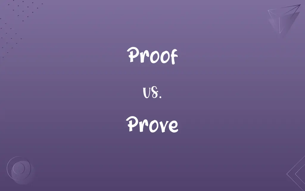 Proof vs. Prove