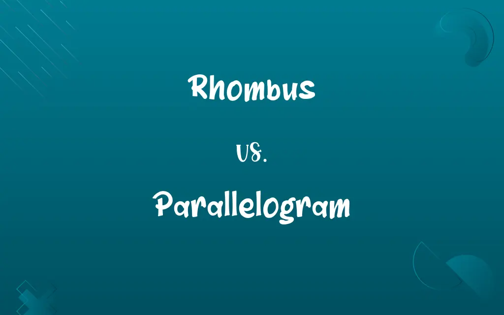 Rhombus vs. Parallelogram